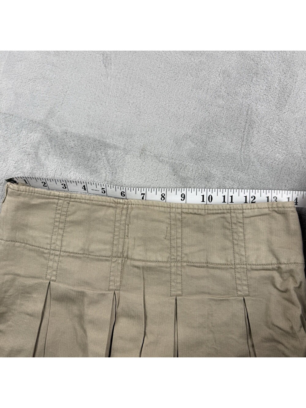 Garage Lexi Pleated Skort Women’s XS Khaki Beige Mini Skirt Shorts Build-In NWT - Picture 3 of 8